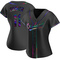 Black Holographic Jarrod Parker Women's Oakland Athletics Alternate Jersey - Replica Plus Size