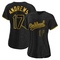 Black Mike Andrews Women's Oakland Athletics Snake Skin City Jersey - Replica Plus Size