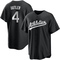 Black/White Lawrence Butler Men's Oakland Athletics Jersey - Replica Big Tall