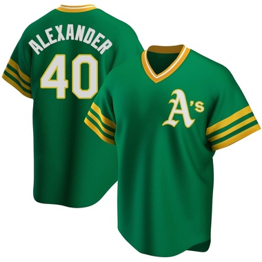 Green CJ Alexander Men's Oakland Athletics R Kelly Road Cooperstown Collection Jersey - Replica Big Tall