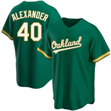 Green CJ Alexander Youth Oakland Athletics Kelly Alternate Jersey - Replica