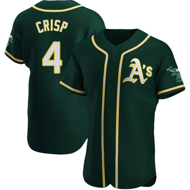 Green Coco Crisp Men's Oakland Athletics Alternate Jersey - Authentic Big Tall