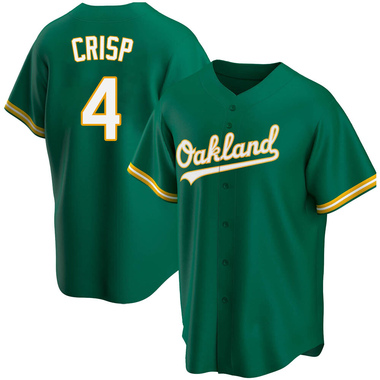 Green Coco Crisp Men's Oakland Athletics Kelly Alternate Jersey - Replica Big Tall