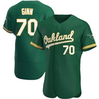 Green J.T. Ginn Men's Oakland Athletics Kelly Alternate Jersey - Authentic Big Tall