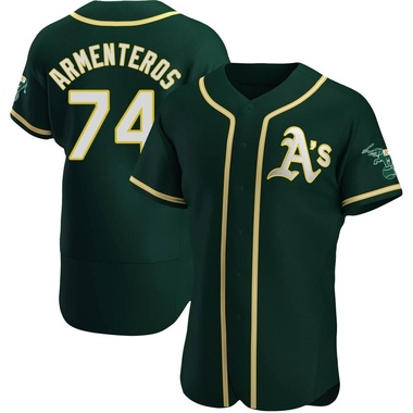 Green Lazaro Armenteros Men's Oakland Athletics Alternate Jersey - Authentic Big Tall