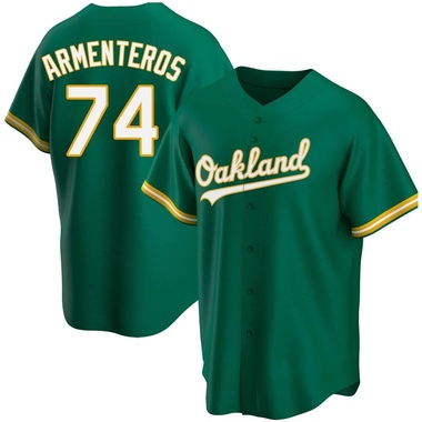 Green Lazaro Armenteros Youth Oakland Athletics Kelly Alternate Jersey - Replica