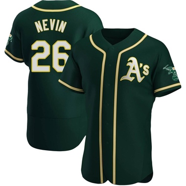 Green Tyler Nevin Men's Oakland Athletics Alternate Jersey - Authentic Big Tall