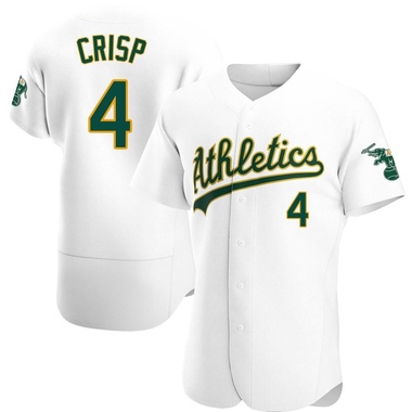 White Coco Crisp Men's Oakland Athletics Home Jersey - Authentic Big Tall