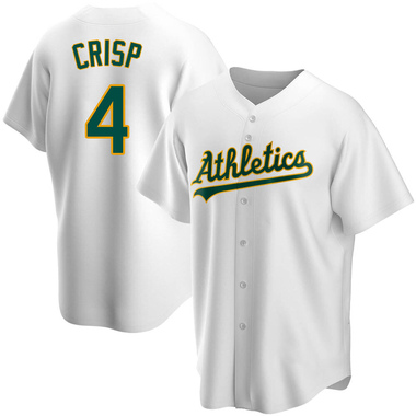 White Coco Crisp Men's Oakland Athletics Home Jersey - Replica Big Tall