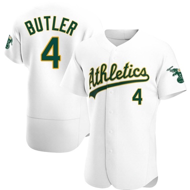 White Lawrence Butler Men's Oakland Athletics Home Jersey - Authentic Big Tall