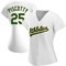 White Stephen Piscotty Women's Oakland Athletics Home Jersey - Replica Plus Size